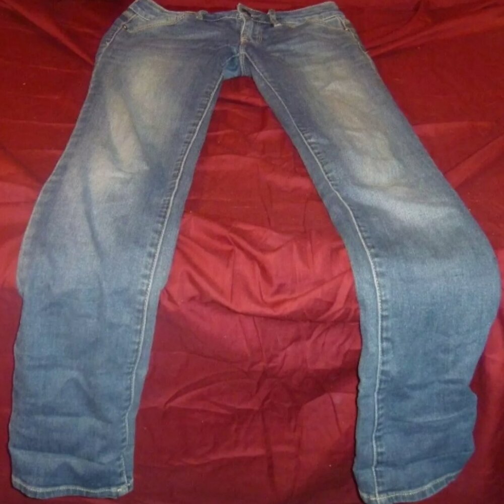3R VINTAGE BULLHEAD WOMEN'S SKINNY FIT LOWRISE BLUE WASH DENIM JEANS RB 11681